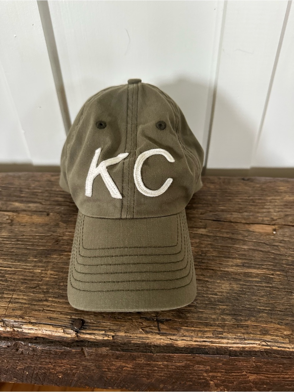 KC Embroidered Baseball Cap - Olive